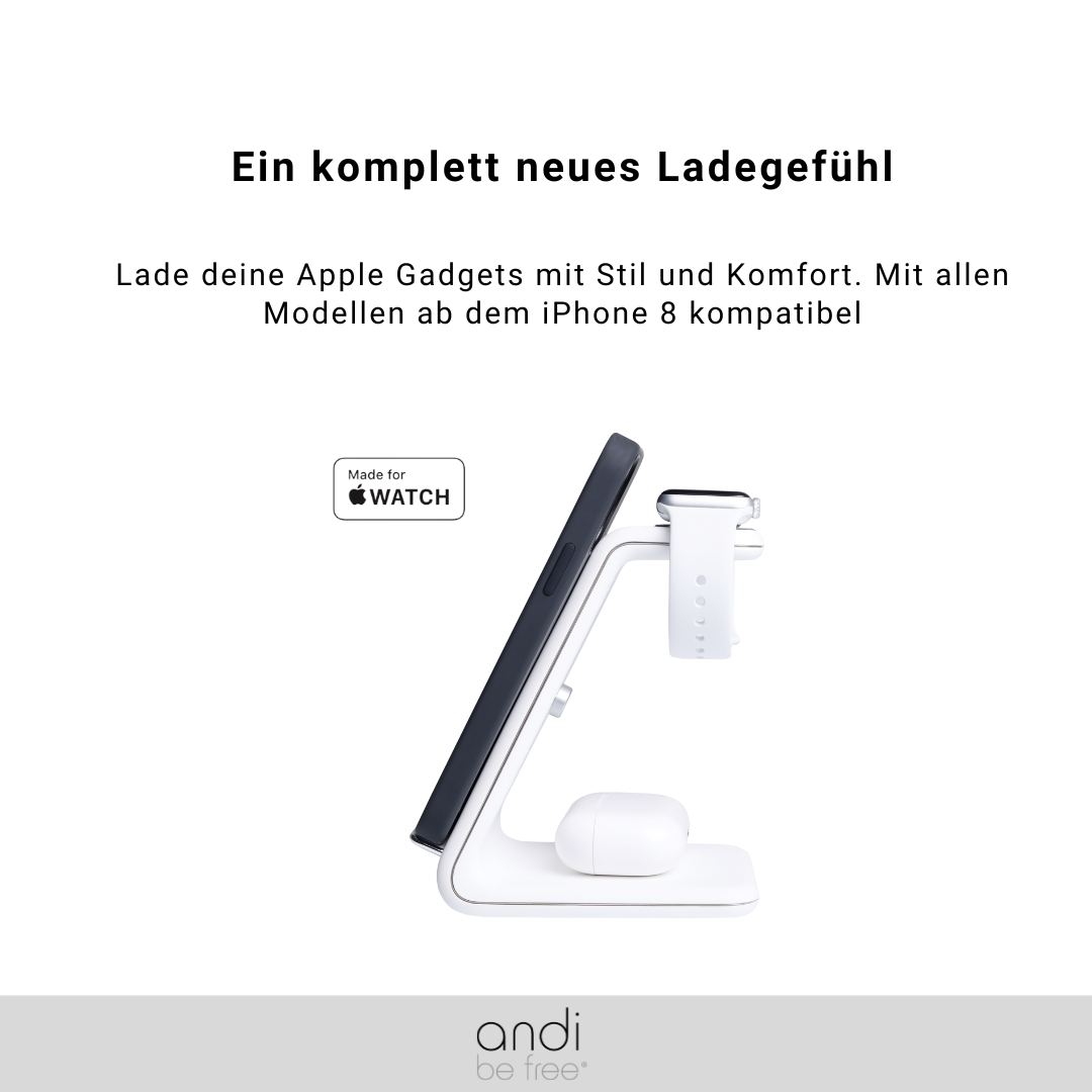 Chargeur sans fil 3 en 1 pour Apple