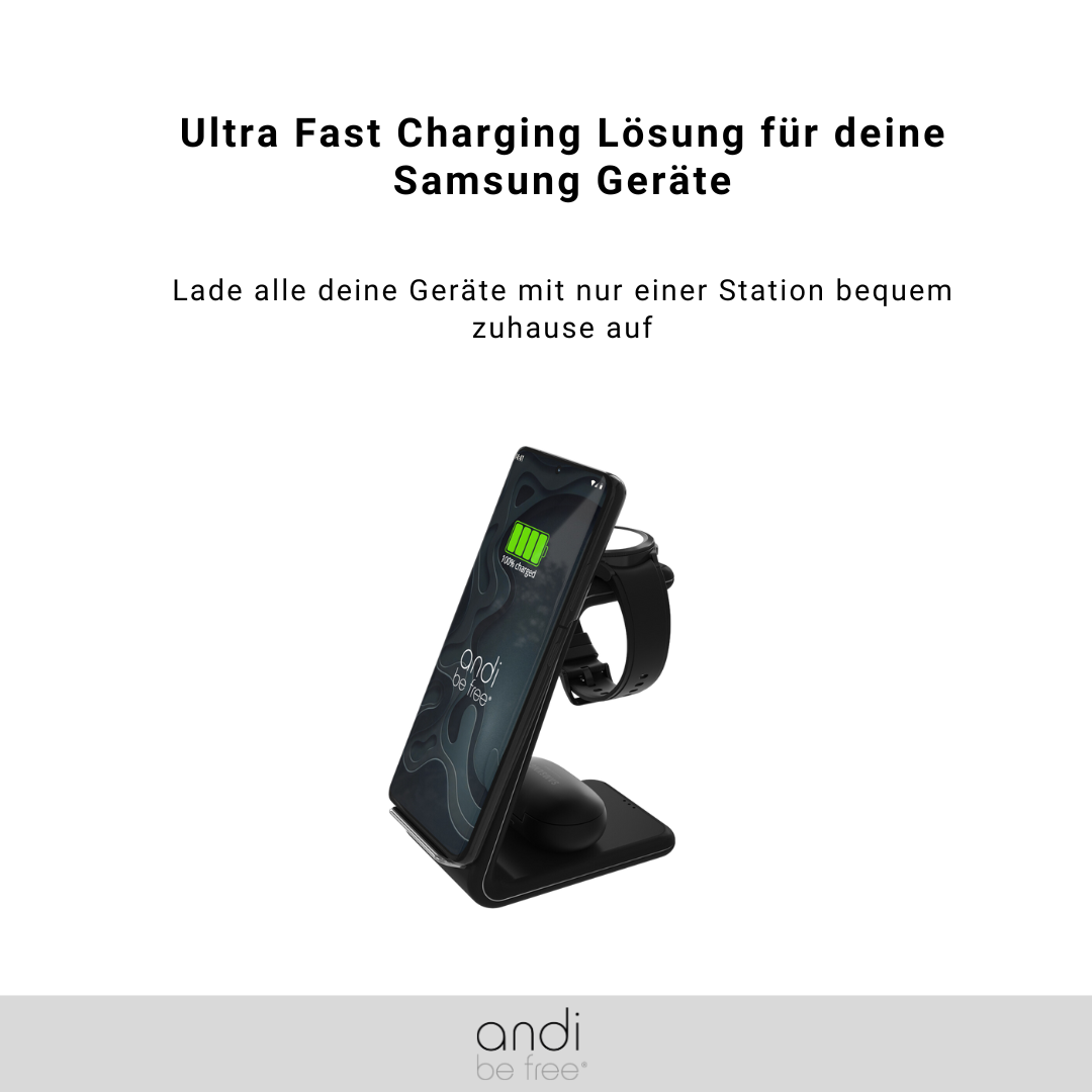 Chargeur sans fil 3 en 1 pour Samsung
