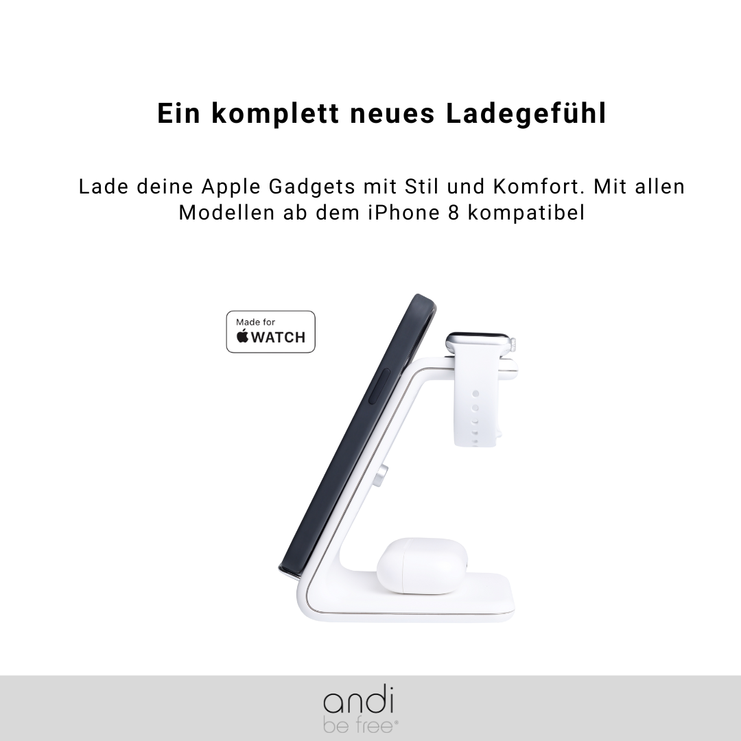 Station de charge Apple 3 en 1 - Chargeur sans fil pour Apple - Chargeur  Apple pour iPhone, Apple Watch, AirPods